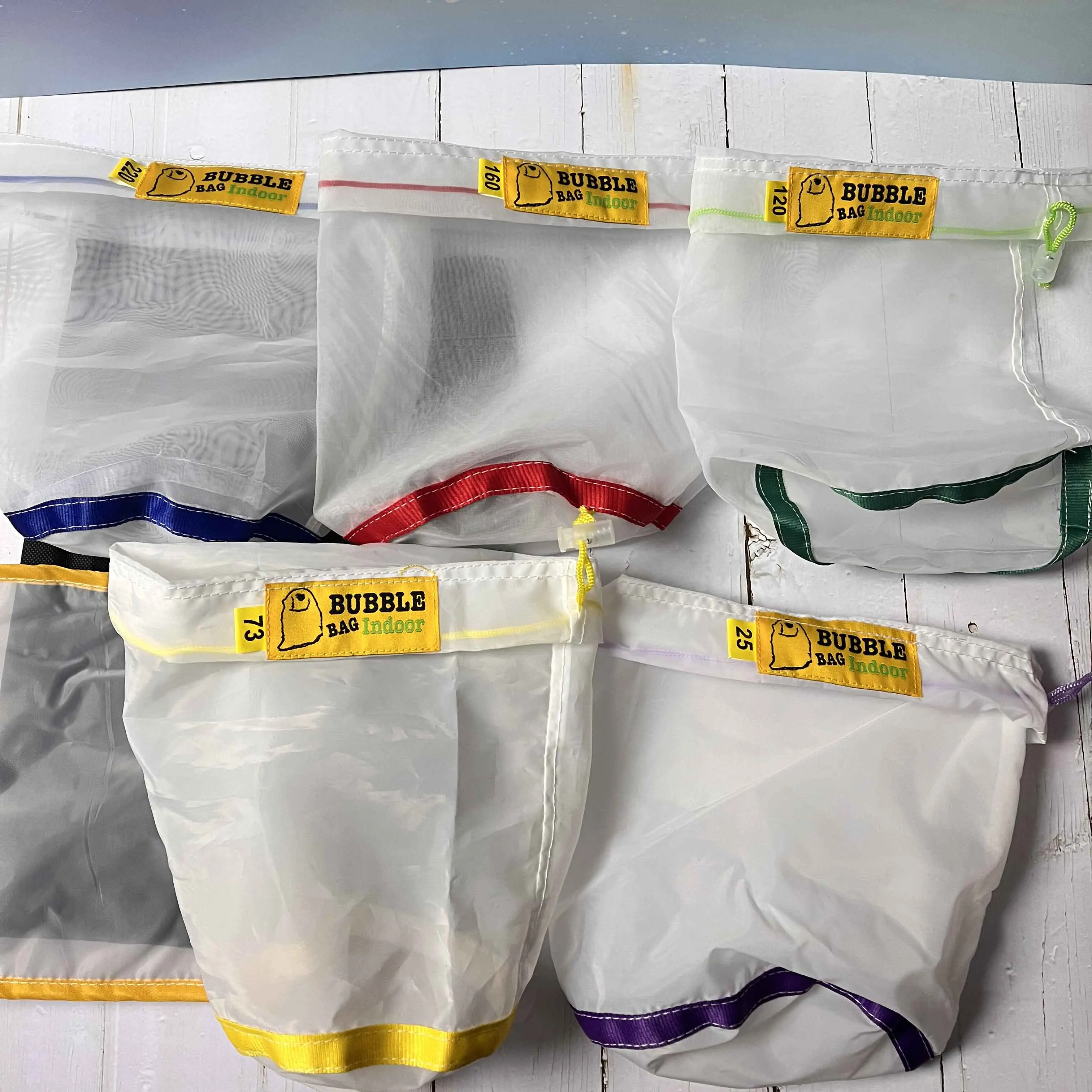 5x Bubble Bags 5 Gallonen – Mesh-Filterbeutel 25-220 Mikron Für Haschisch- & Kräuterextraktion