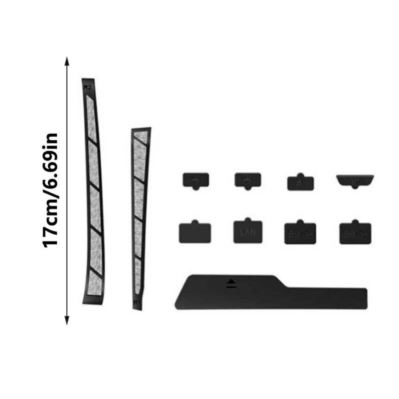 Tapón antipolvo para consola de juegos delgada, Protector de silicona contra el polvo, cubierta antipolvo, tapón a prueba de polvo para evitar el polvo del cabello