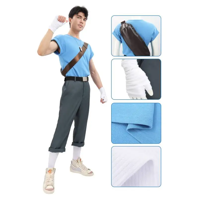 

DAZCOS Men's Team Cosplay Costume Full Set Outfit with Bag Halloween