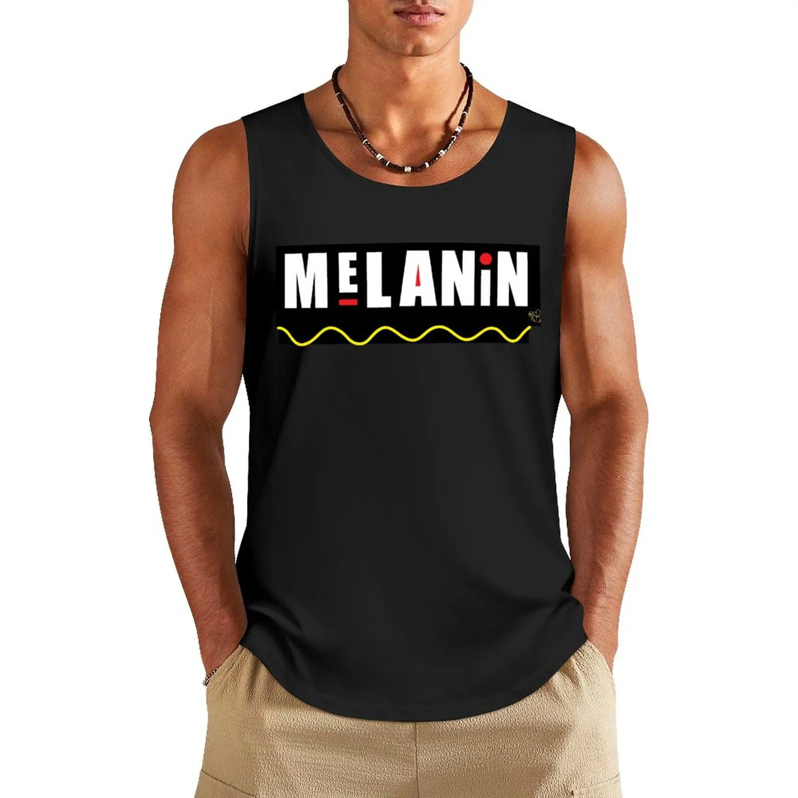 MELANIN MOTHERLAND EDITION Tank Top gym for men Men's fitness t-shirt Short sleeve gym accessories men