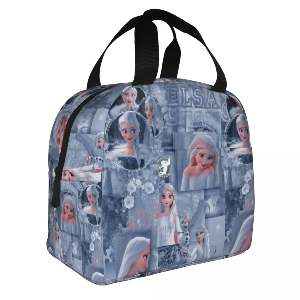 Frozen Princess Insulated Lunch Bag High Capacity Reusable Cooler Bag Tote Lunch Box Office Travel Food Storage Bags