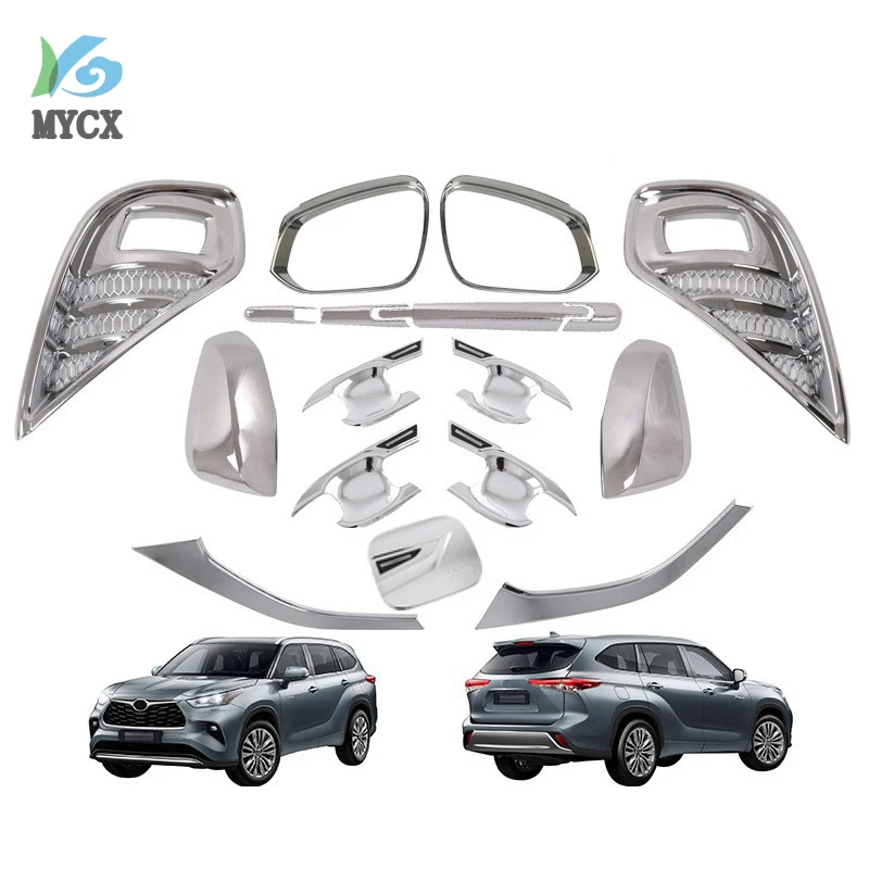 Car Parts Chrome Kit Accessories for Toyota Highlander 2020-2022