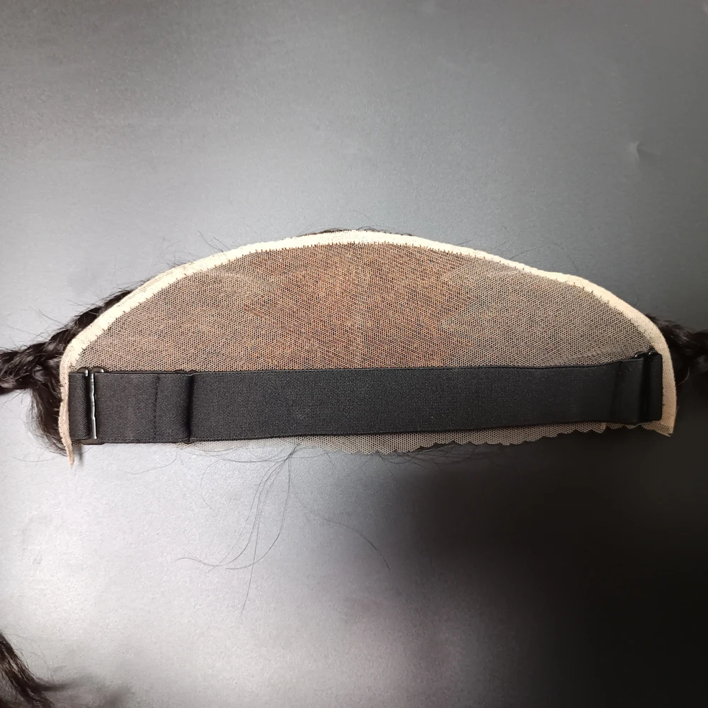 Transparent Lace Frontal With Braids Brazilian 100% Remy Hair 13x4 Lace Frontal Natural Black Middle Part Pre-Cut Bleached Knots