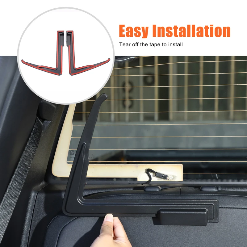 

For Ford Ranger 2025 2024 2023 Automobile rear window heating wire protection cover ABS Automobile accessories