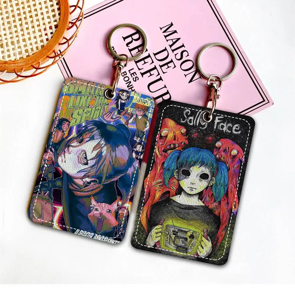 Game S-Sally F-Face Llavero Porta Tarjetas (Bancarias, de Metro, de Autobús), Porta Etiquetas de Acceso a Puertas, Estuche para Tarjetas de Identificación y Accesorios de Acceso