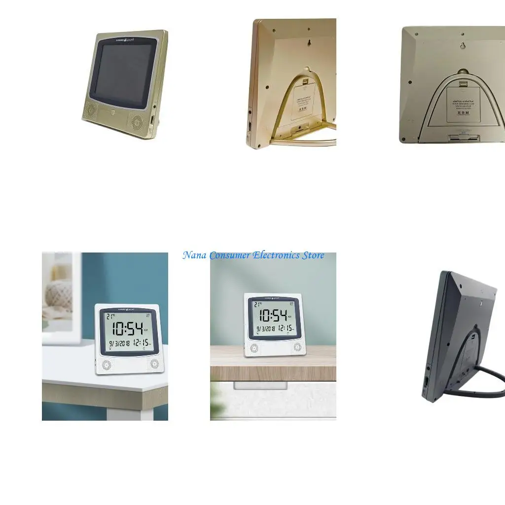 

G7NE Цифровые будильники мечеть Исламские мусульманские молитвенные времена азанские столы столы.