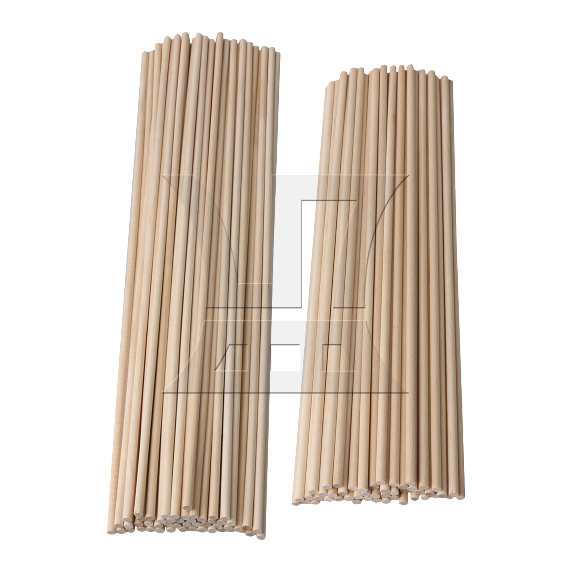 

Mxfans 100 Pcs Round Birch Wooden Craft Stick Wooden Dowel Rods 305mm & 400mm