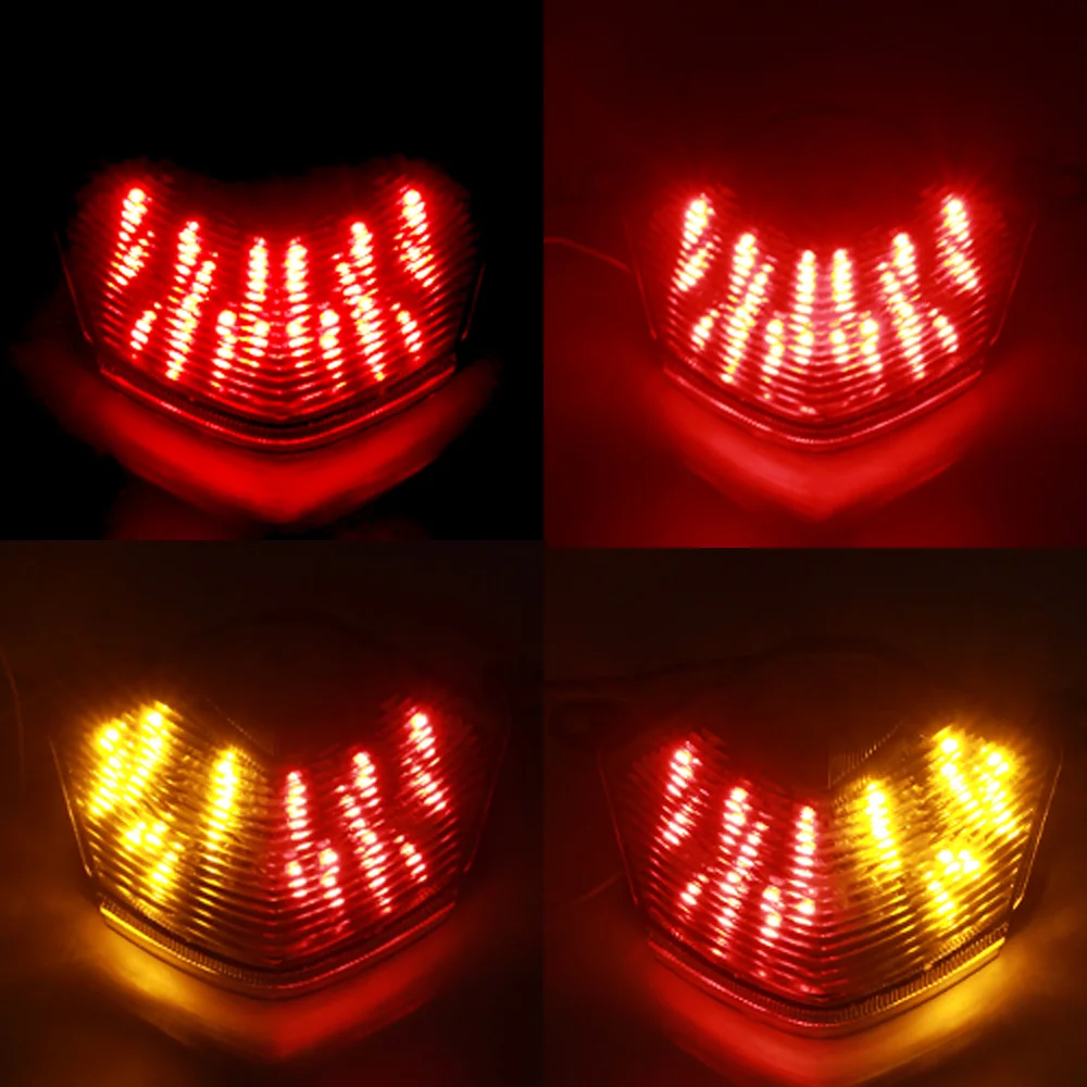 Motorcycle Rear Tail Light Brake Turn Signals LED Light For Kawasaki Z750 Z1000 2007-2009 ZX-6R ZX600 2009-2012 ZX-10R