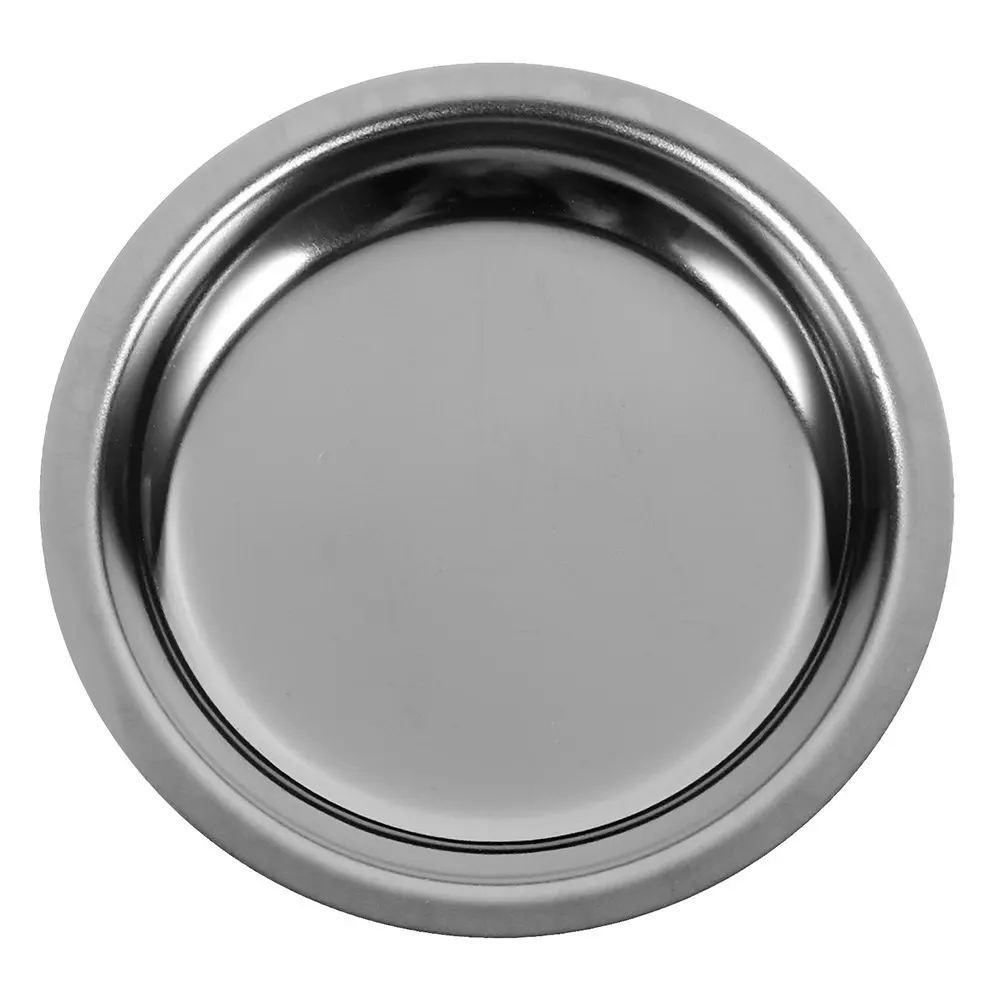 Stainless Steel Tea Bag Saucer Round Metal Tea Cup Plate Heat Resistant Scratch Proof Table Protector for Home Bar Restaurant