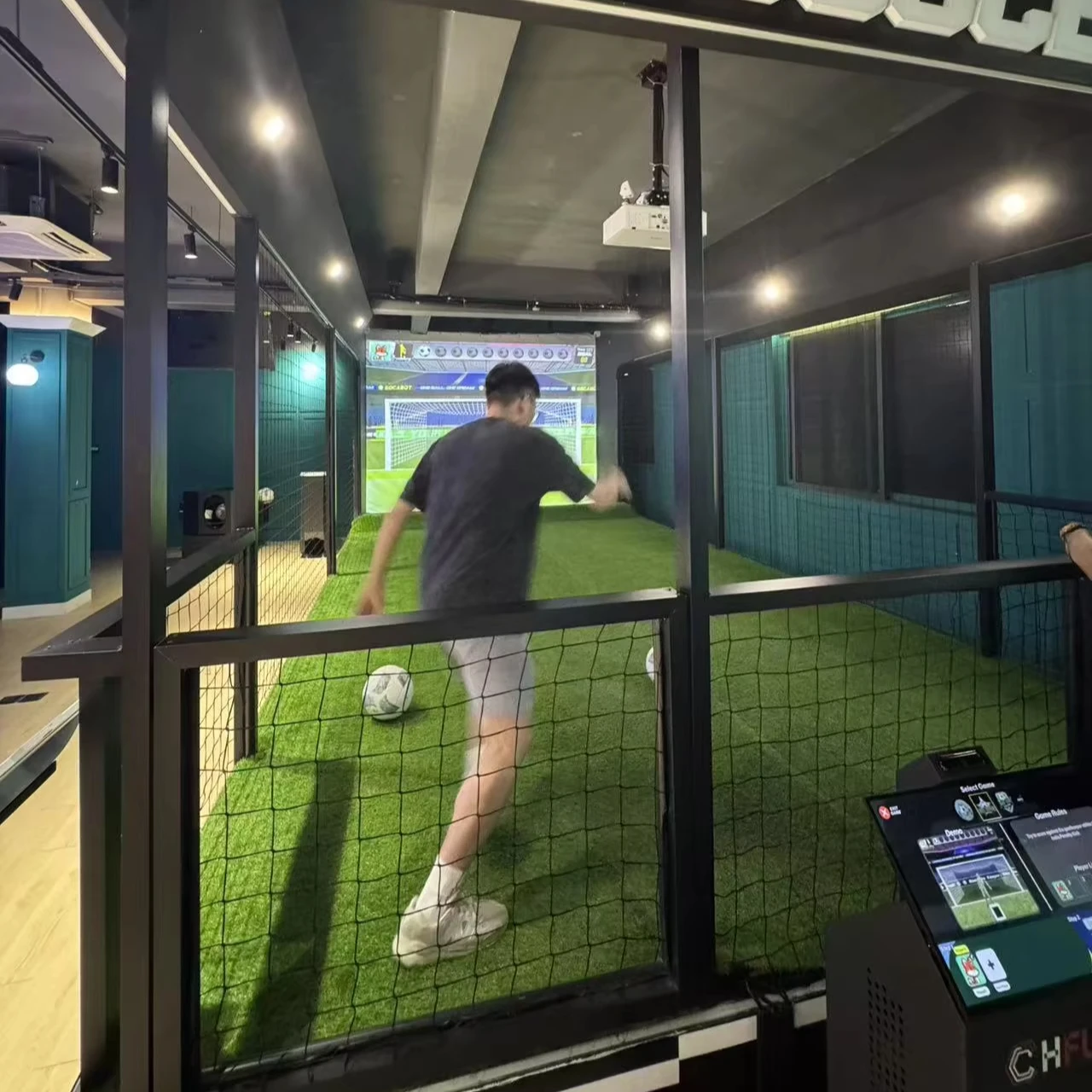 Indoor Football Shooting Training Simulation Football Shooting Game