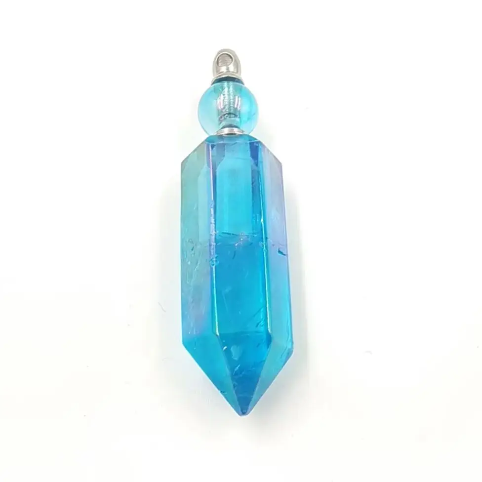 

WT-P1785 WKT 2025 Новинка: Кулон из натурального кварца с аквамарином, милый синий кулон для вечеринок, украшение в виде флакона для духов