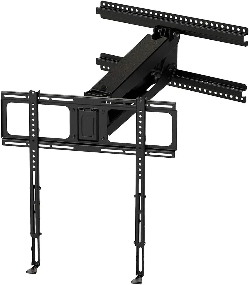

Pull Down Fireplace Tv Mount For Televisions Forty Four To Eighty Inches Up To Ninety Pounds With Safe Motion Stops Handles Bala