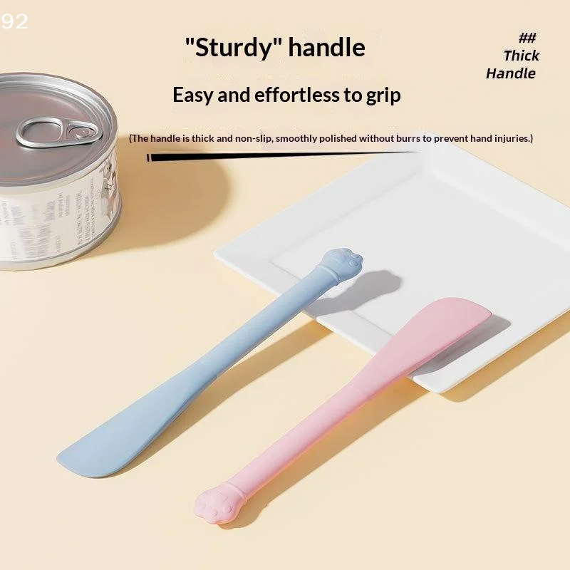 Multi-Purpose Pet Feeding Spoon With Can Opener Seal Cover Long Handle Used For Canned Food For Dogs And CatsCentury House