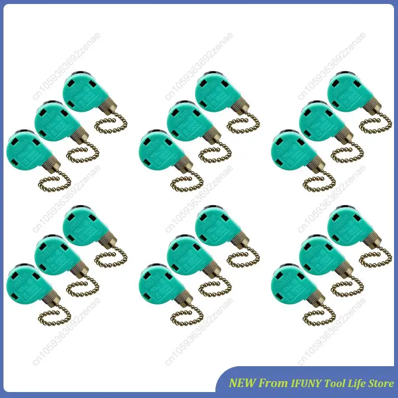 

18 Pack Ceiling Fan Switch 3 Speed 4 Wire Zing Ear ZE-268S6 Fan Pull Chain Switch Replacement Speed Control Switch New