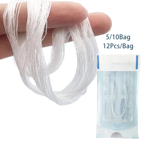 60/120 Uds. Absorbable sin aguja línea de proteína dorada relleno facial antiarrugas Lift reafirmante hilo de colágeno cuidado de la piel antienvejecimiento