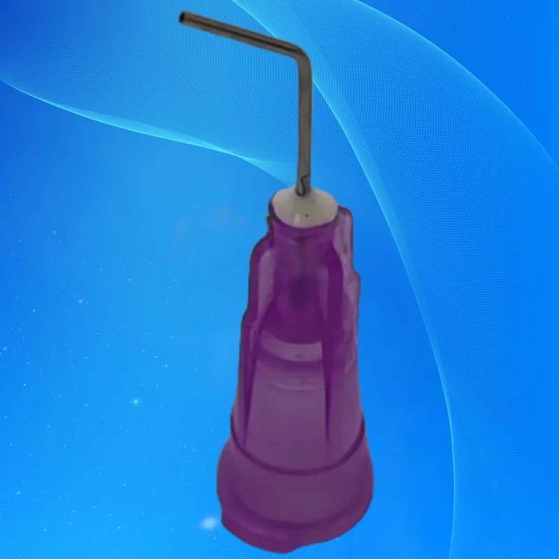 

Бесплатная доставка, 100 шт., 24 г, 45, изогнутый градус, 0,5 дюйма, игла для дозирования клея, байонетный тип, тупые иглы 1/2 дюйма