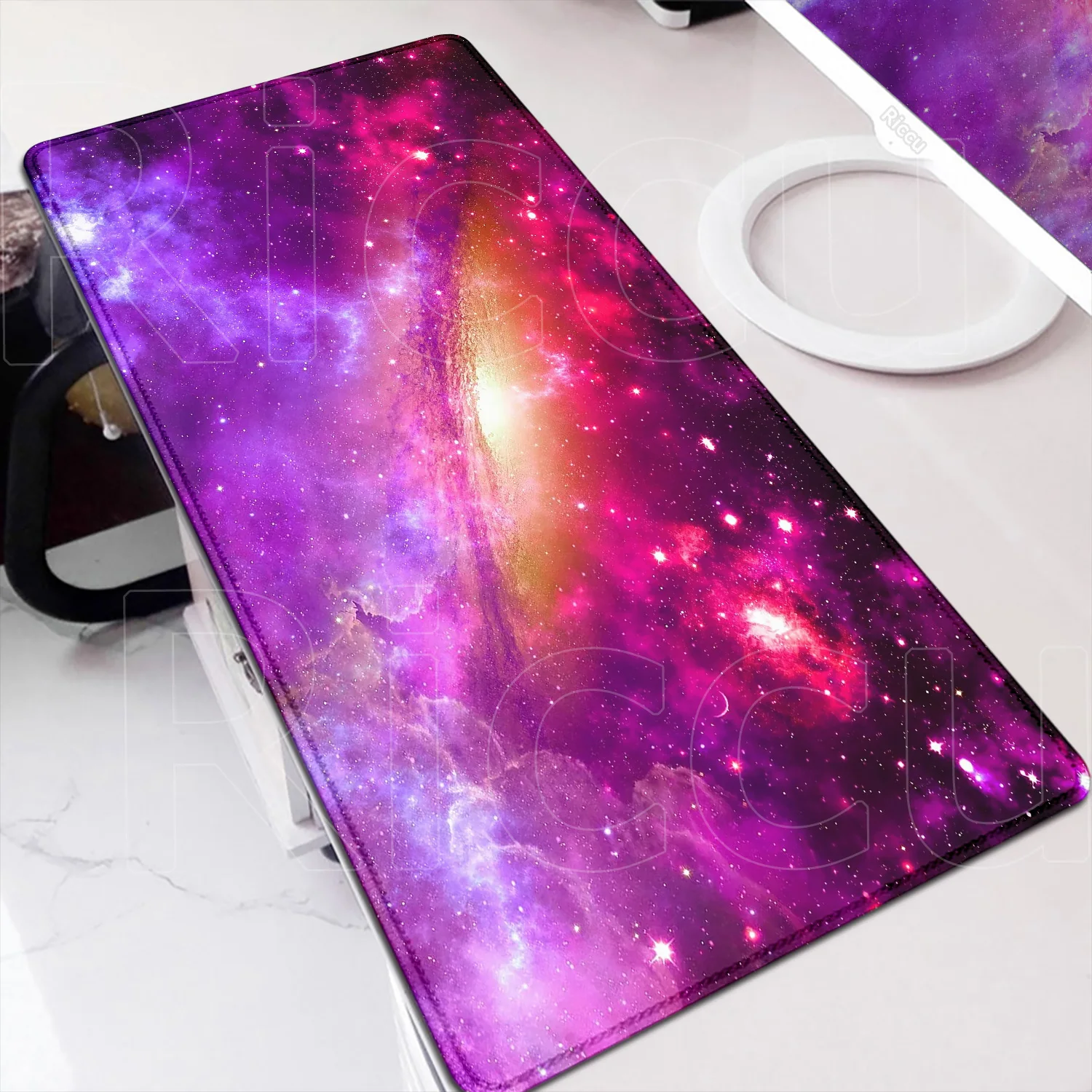 Universe Space Gaming Mousepad Milky Way Galaxy Desk Mat Large Keyboard Carpet 400x900 mm Extended Mouse Pad Xxl Speed Table Pad