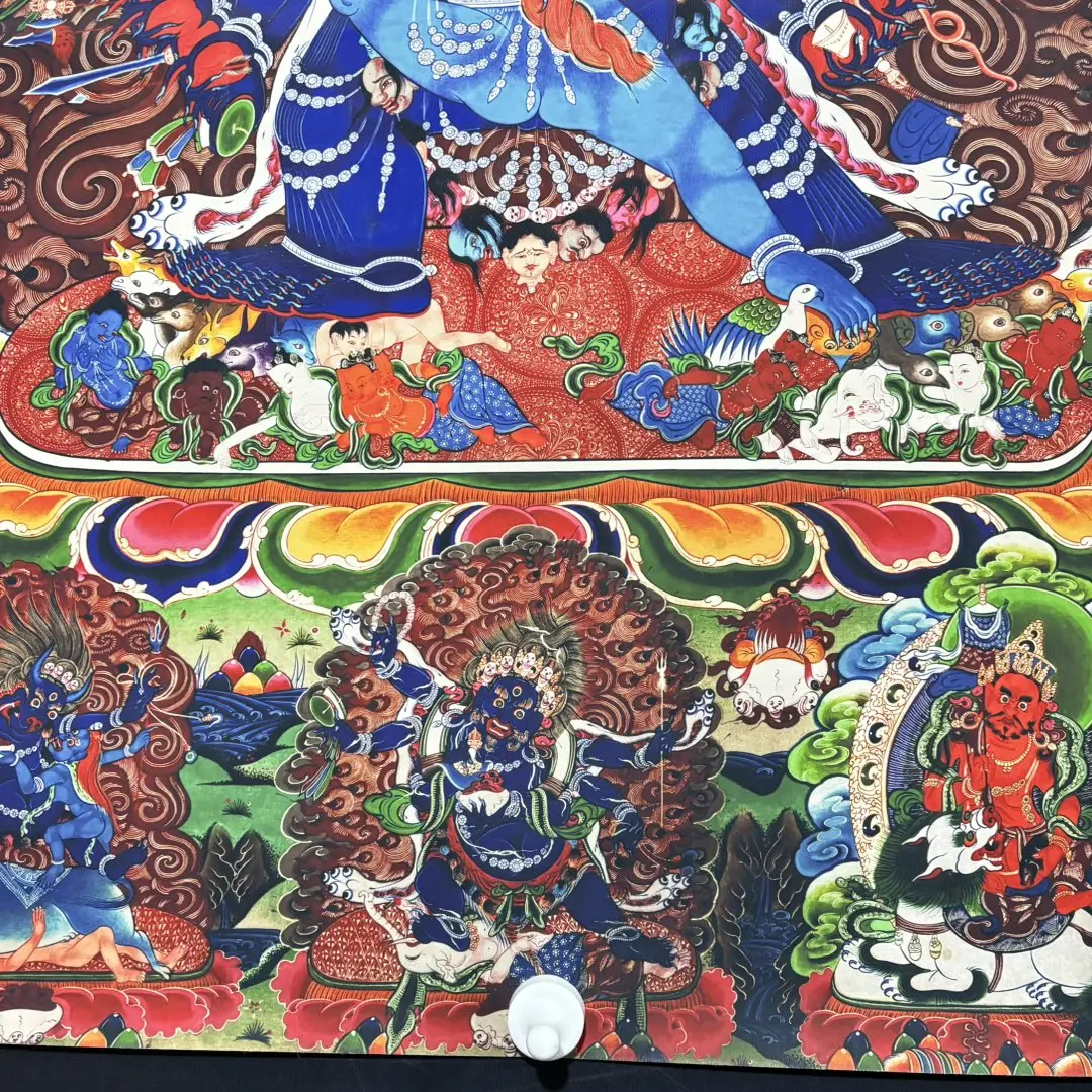 Picture 6: Grand Wisdom Vajra Mandala Chinese Silk Thangka Decorative Hanging Painting