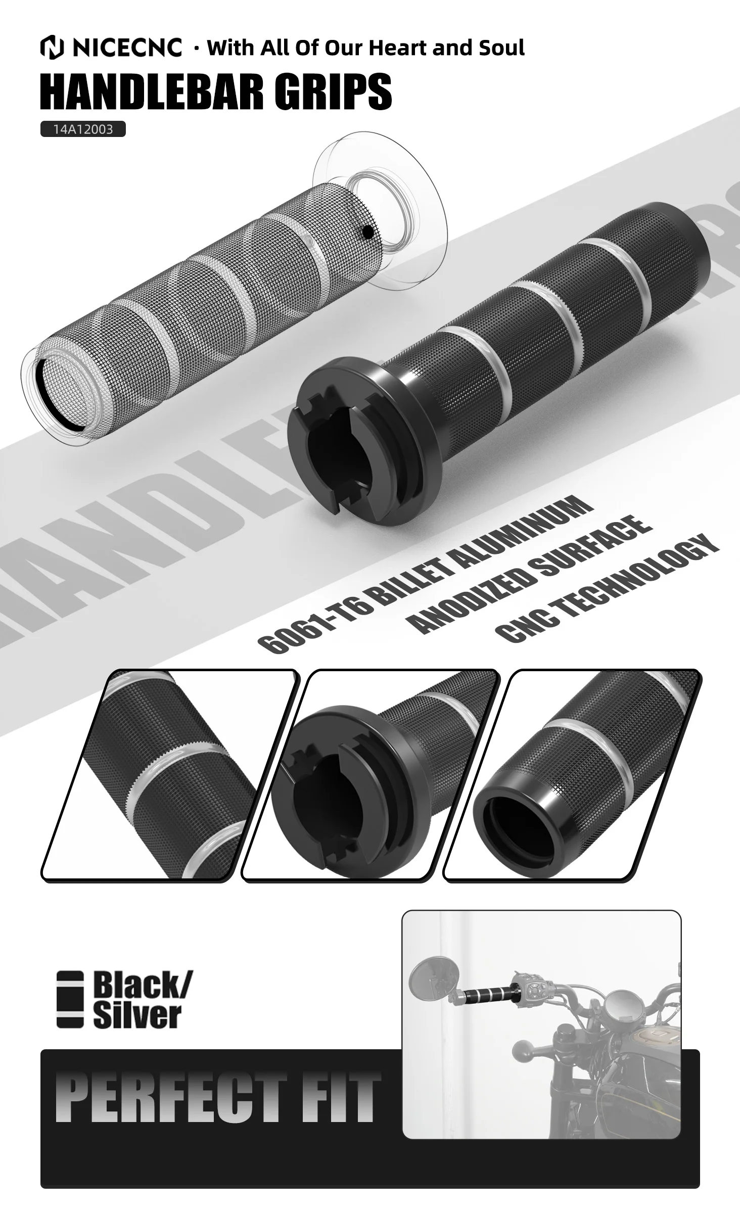 NICECNC Vorderradbremszylinder-Abdeckkappe Lenkergriffe für Harley Sportster S RH1250S 2021-2024 Nightster RH975 /Special – Detail 9