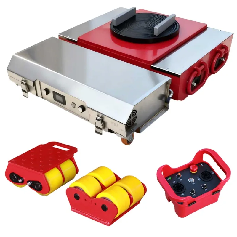 Cargo Electric Moving Material Handling Equipment Remote Control Electric Cargo Roller Transporter for Warehouse Factory