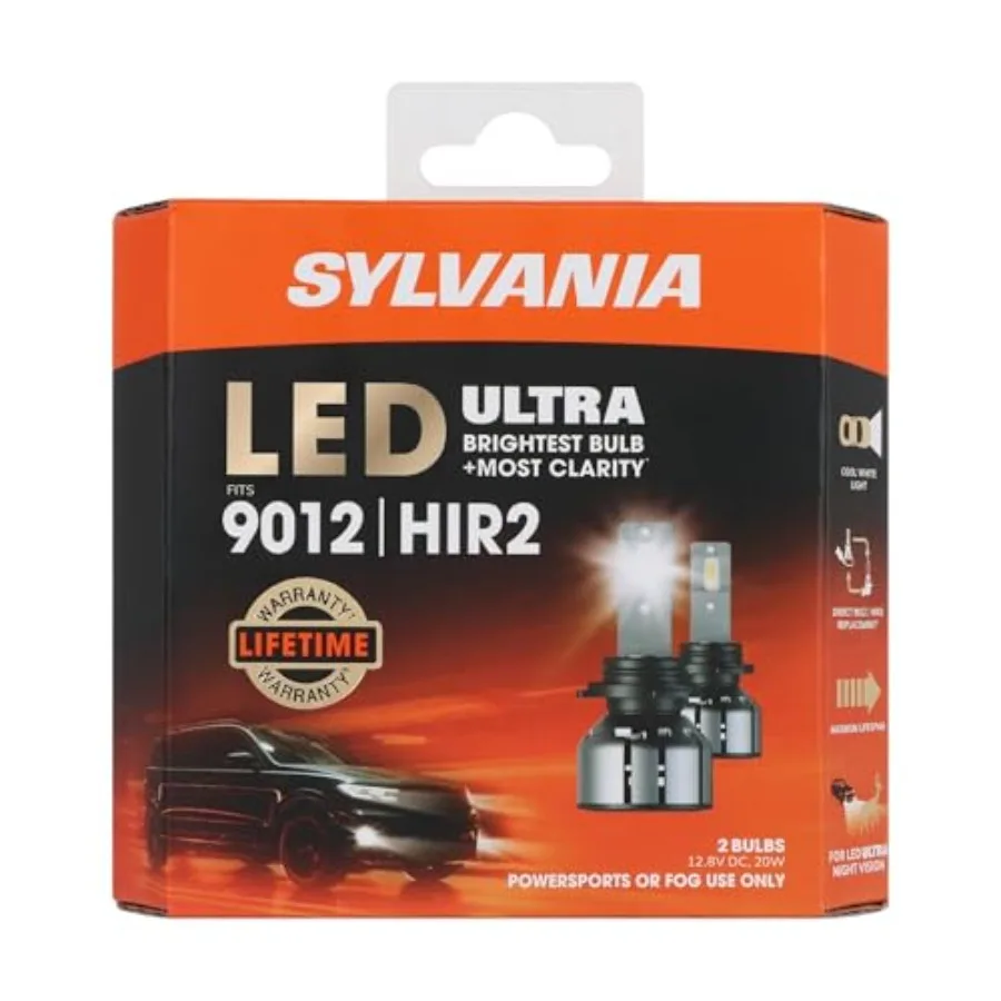 

9012 LED Ultra - Fog Lights For Cars and Trucks - Headlight Bulbs for Off Road Powersports - 6000k Cool White LED Light - Maxim