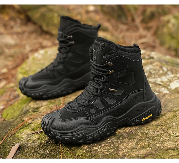 Herren-Winterstiefel, warm, kältebeständig, mit weichem Innenfutter, strapazierfähig, ideal für den Einsatz im Freien, für den täglichen Gebrauch, als Weihnachtsgeschenk. – Detail 19