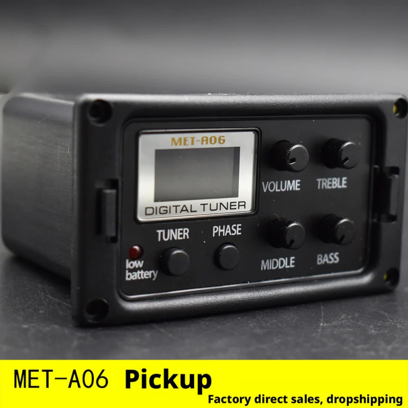 

MET-A06 Acoustic Guitar Pickup EQ Preamp Equalizer Folk Guitar Pickup Guitar Parts