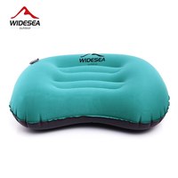 Widesea Portable Inflatable Pillow Camping Equipment Compressible Folding Air Cushion Outdoor Protective Tourism Sleeping Gear