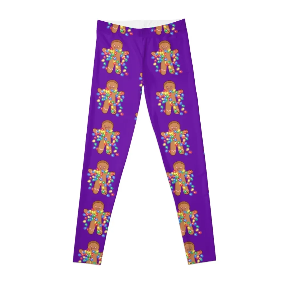 

String Lights Gingerbread Leggings Women's fitness leggings Women's push up leggings