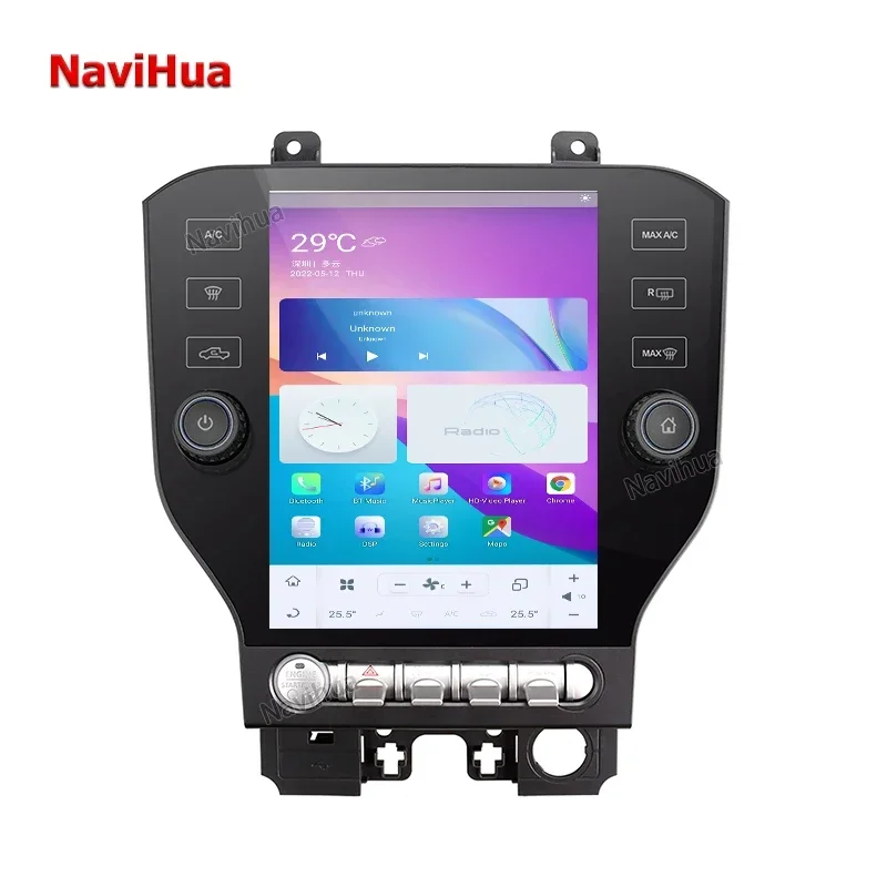 

NaviHua Car DVD Player for Ford for Mustang 2014+ Multimedia Android Auto Electronics for Tesla Style Touch Screen GPS Video