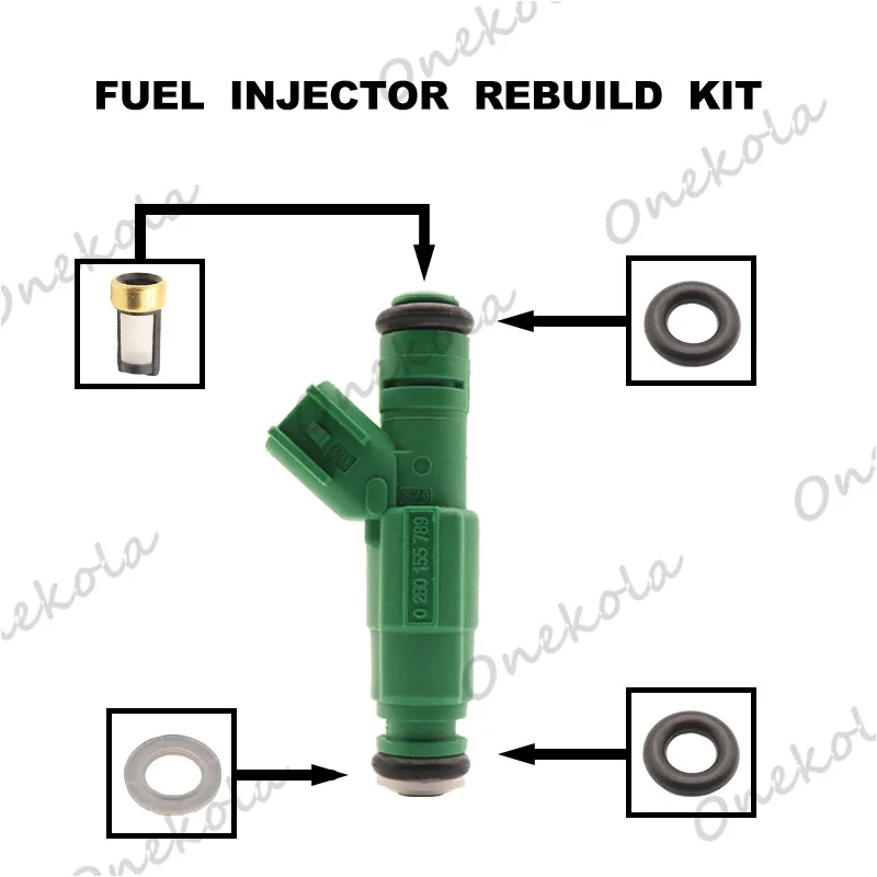 Kit de reparación de inyector de combustible, filtros Orings para Dodge Ram Dakota 5.2L 5.9L 1996-1999 0280155789