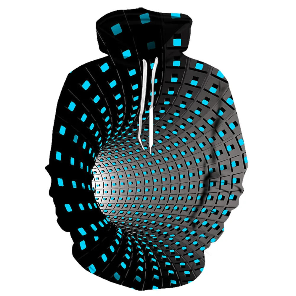 

Super Cool New Hot Selling Men's Hoodie Geometric 3d Diy Printing Irregular Dreamy Pullover Casual Street Sports Shirt