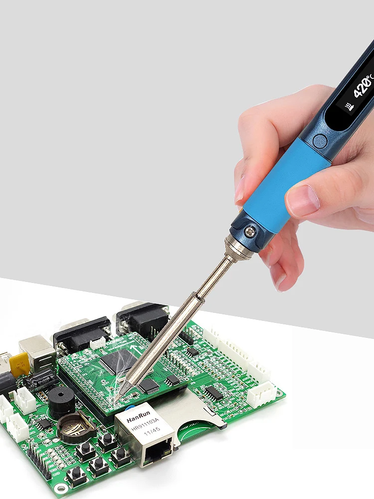 Pine64 Intelligent Constant Temperature Type-C DC5525 Portable Electric Mini Smart Soldering Iron Pinecil B2 BC2 KU C1 Tip