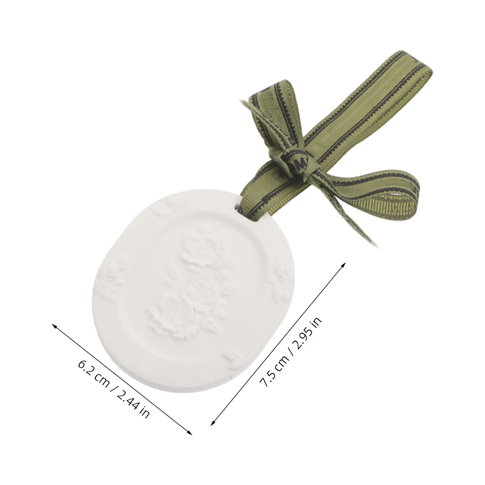 10Pcs Car Essential Oil Diffuser Plaster Clay Discs Hanging Ribbon Passive Aroma Diffuser Auto Wardrobe Air Freshener view 5