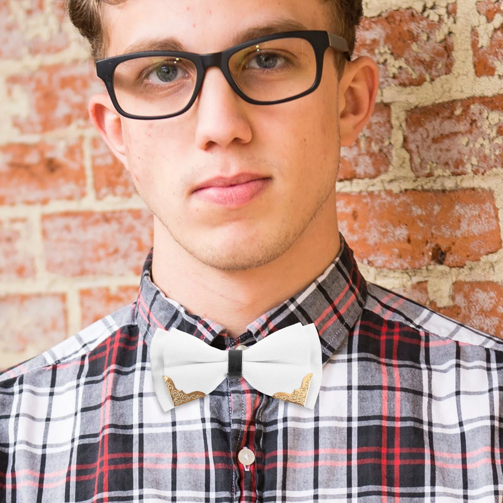 Предварительно завязанный регулируемый мужской галстук-бабочка