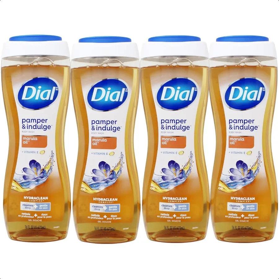 

Dial Body Wash Pamper Indulge Marula Oil 16 Fl Oz Pack of 4