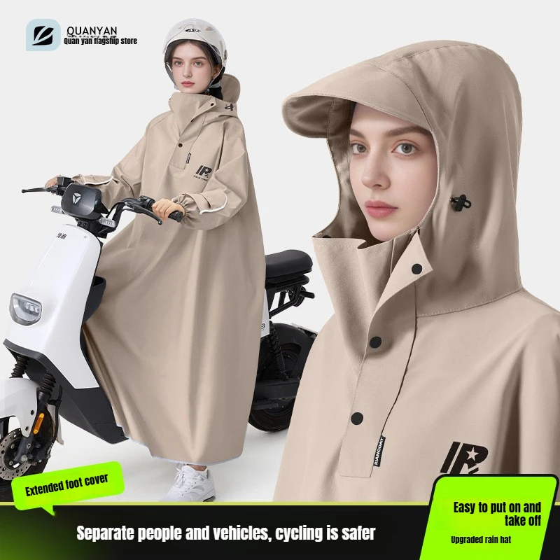 

Thicken Oxford Waterproof Motorcycle Raincoat Bike Rider Vehicle Separate Design Body Heavy Rain Protection Waterproof Poncho