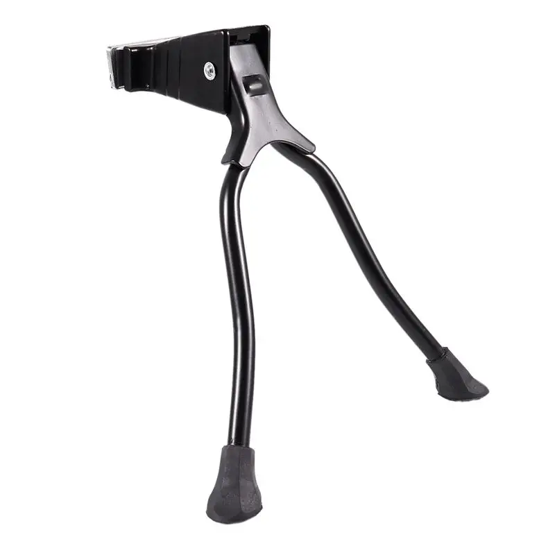 HOES-2X Alloy Double-Leg Center Mount Bicycle Bike Kick Stand Black 26 Inch Cycle