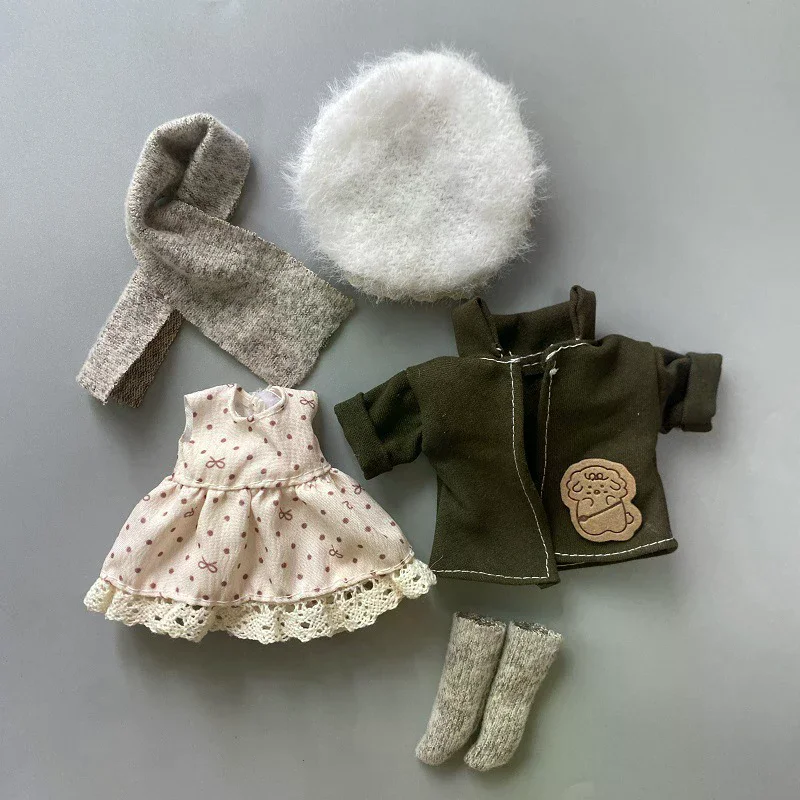 16-17cm Doll Clothes(NO Doll) Cute Dolls Outfit Suit Accessories Fashion Style Doll Dress Up Toy For Children view 6