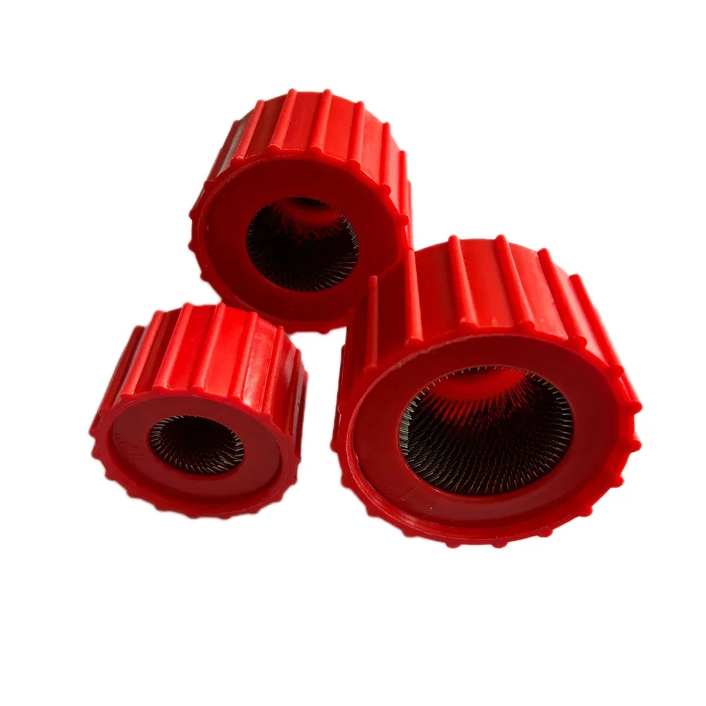 3/9pcs 3/4" Copper Pipe Cleaner Set For Power Drill 1/4" Tube Cleaning Brushes Accessories Removing Rust Tools Power Tool Parts