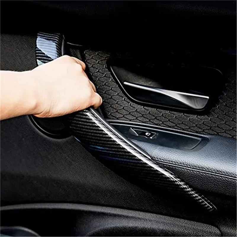 

2014-2019 1 шт. для серии F32 F33 F36, аксессуары для интерьера, внутренняя дверная ручка автомобиля, накладки из углеродного волокна
