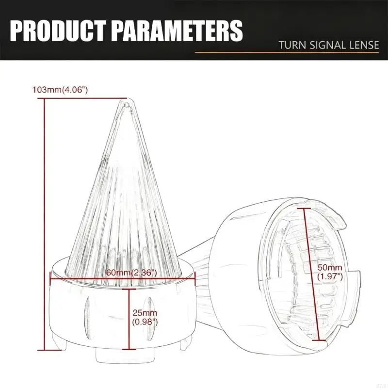M76E 2Pcs Licht Abdeckungen für 883 1200 XL Objektiv Abdeckung – Detail 6