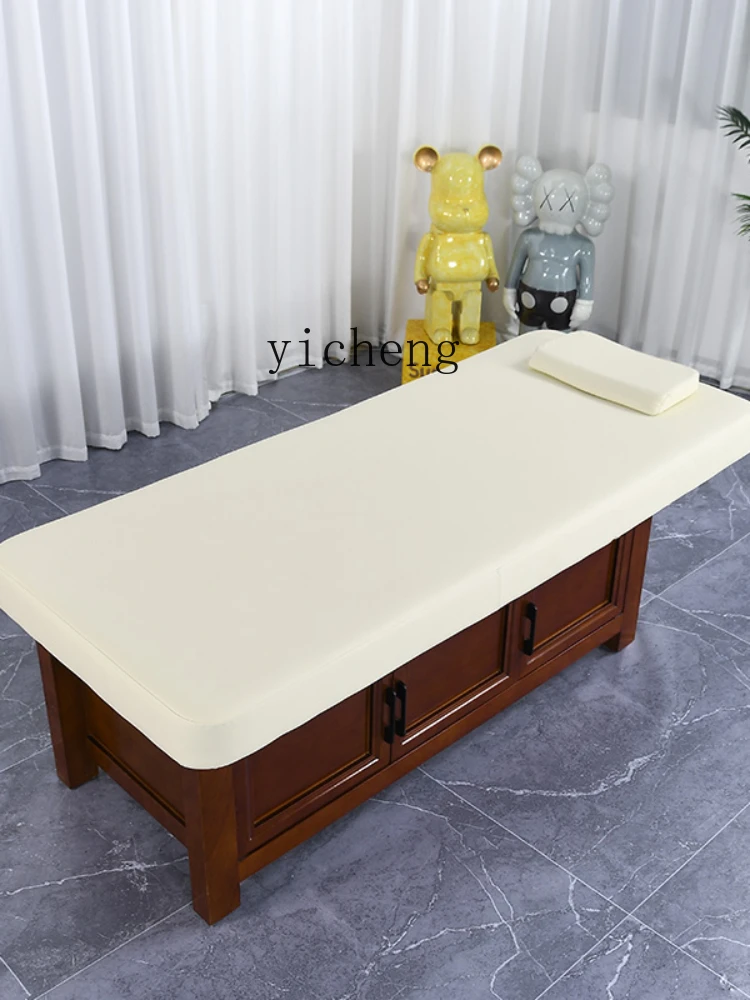 Xl Solid Wood Facial Bed Latex Medical Massage Multifunctional Heating Constant Temperature Physiotherapy Bed