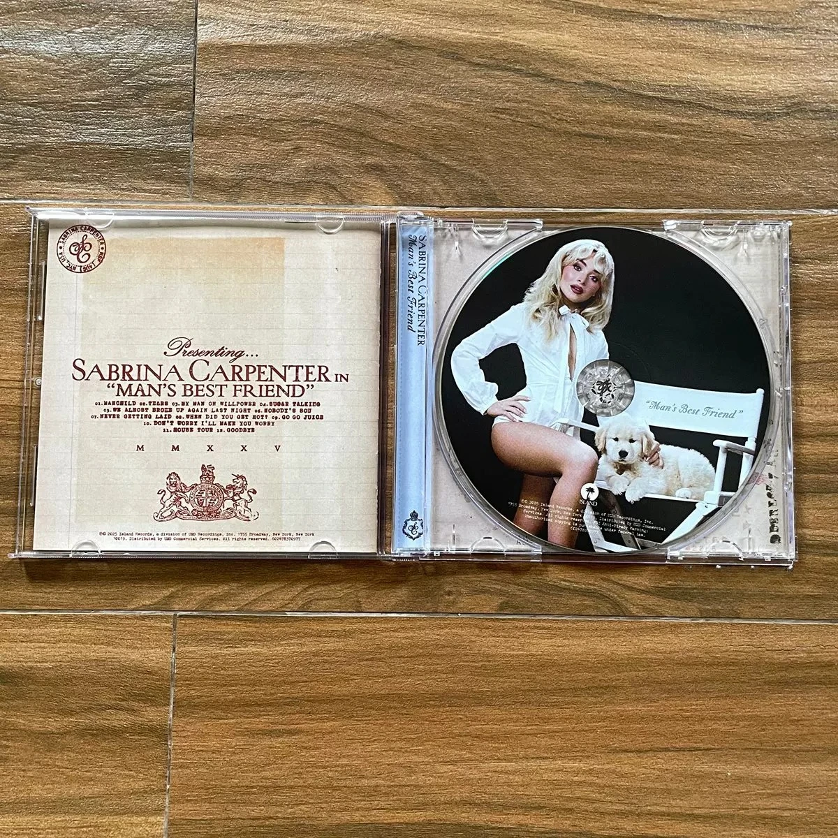 Sabrina Carpenter Man's Best Friend 2025 CD Koleksi Disco-Pop Funk R&B Synth-Rock