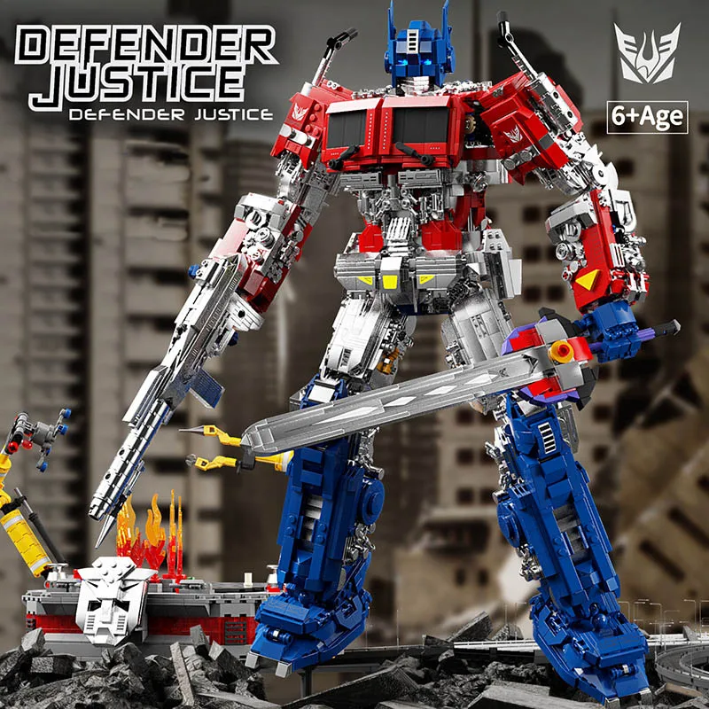 4229 Uds. 52cm Autobot líder bloques de construcción modelo MOC Robot ladrillos montaje Diy juguetes para niños conjunto de regalo de Navidad