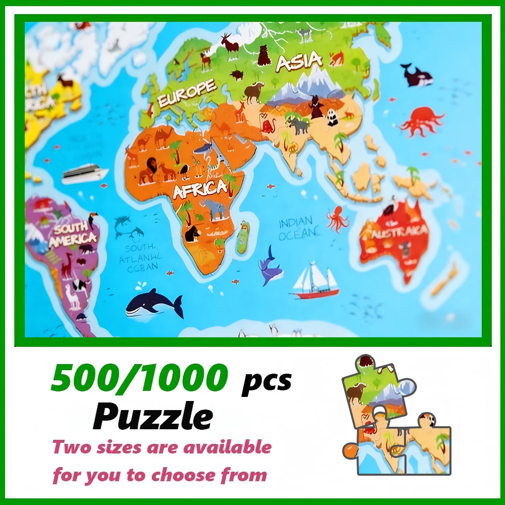Un jeu de puzzle pour adultes de 500/1000 pièces, de haute qualité, un jeu familial amusant pour soulager le stress, parfait pour les anniversaires, Noël, Halloween