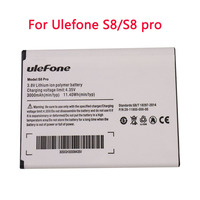 Original 3000mAh S8Pro Battery For Ulefone S8 / S8 pro MTK6737 MTK6580 Cell Phone Replacement Li-ion Batteries Batteria