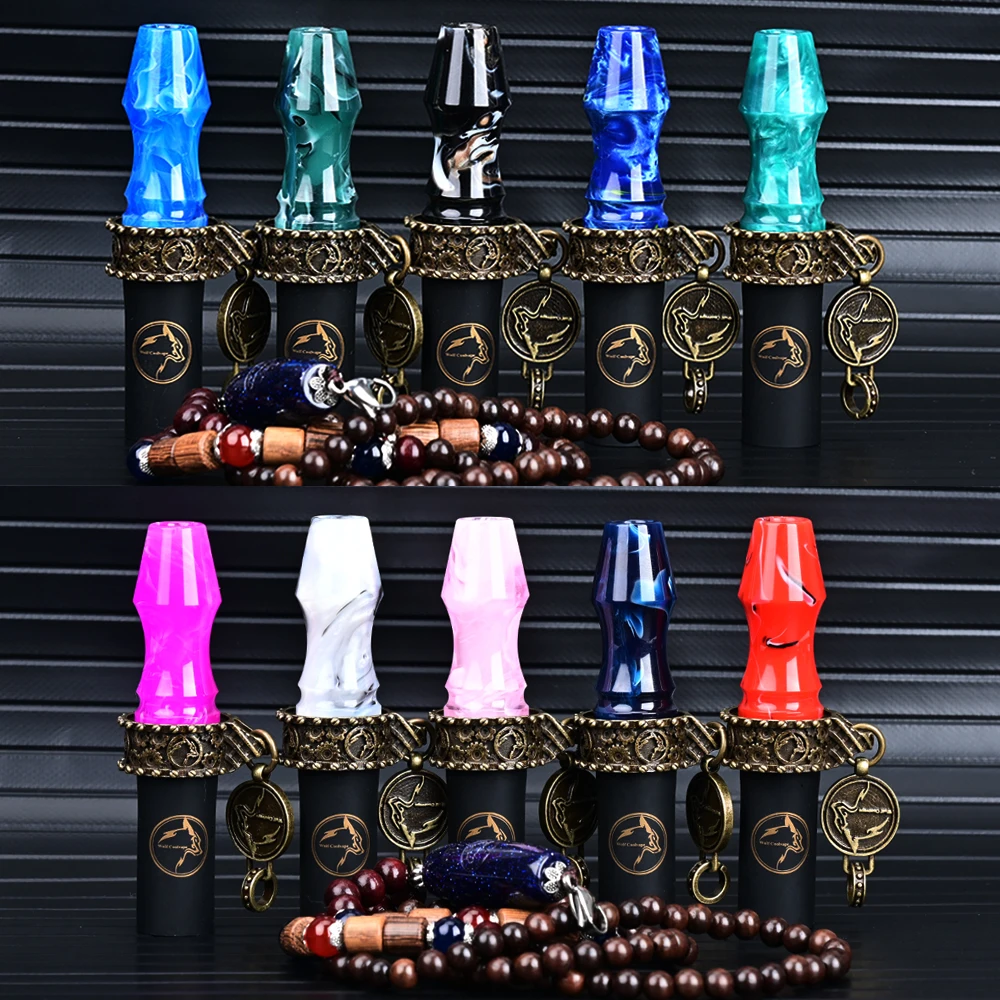 

Wolfcoolvape 100% Original snake pattern resin hookah accessories foreign trade popular new shisha multi-color hookah mouthpiece