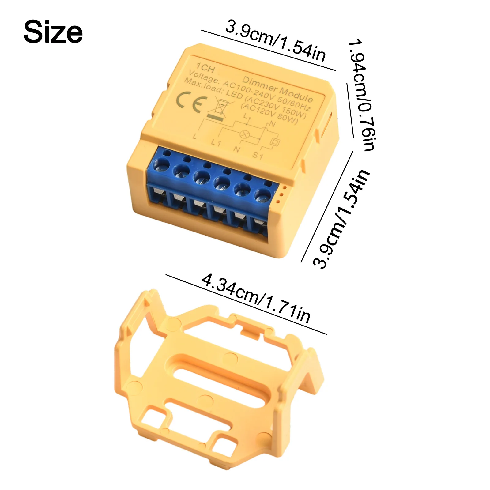 Movie Watching for Smart Switch Module APP Controlled Dimmer Switch 39 * 39mm AC Voltage Range Compatible With Most Boxes
