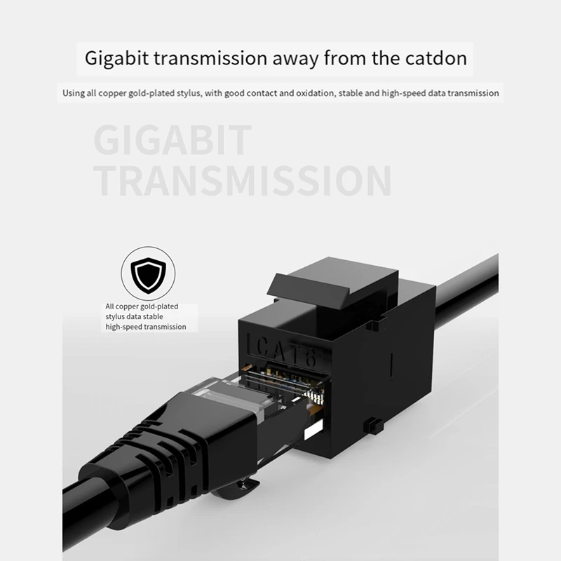Couremplaçant en ligne UTP Keystone, connecteur femelle à femelle, Jack, RJ45, Cat6